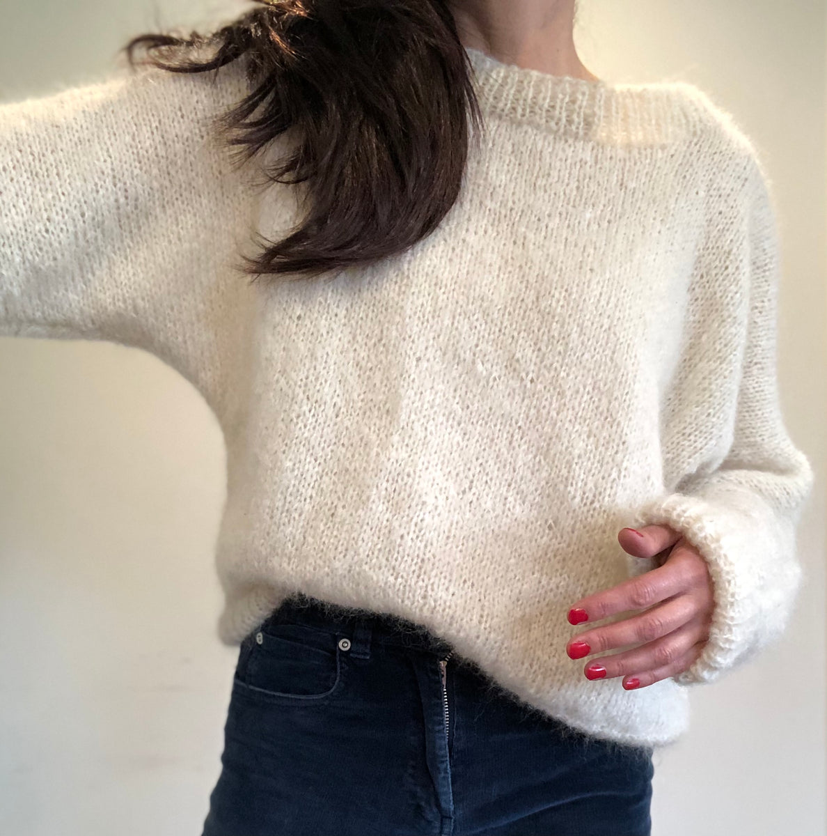 Angora jumper on sale